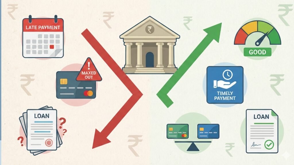 CIBIL Score Kam Kyun Ho jata Hai