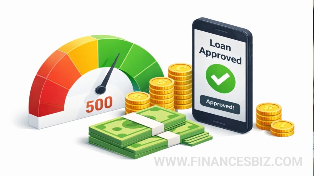 500 cibil score par bhi loan kaise le