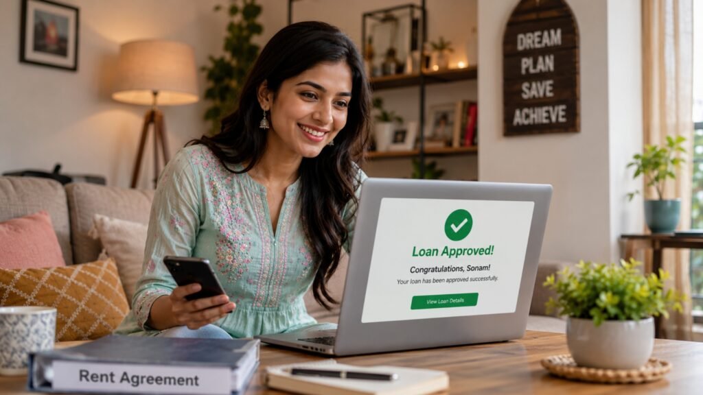 किराए के मकान में रहने वालों को पर्सनल लोन कैसे मिलता है guide by Sonam FinancesBiz