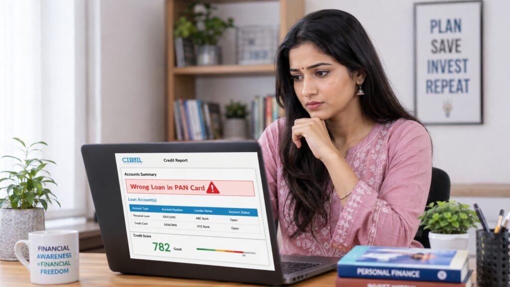 How to remove Wrong Loan in PAN Card step by step guide by Sonam FinancesBiz