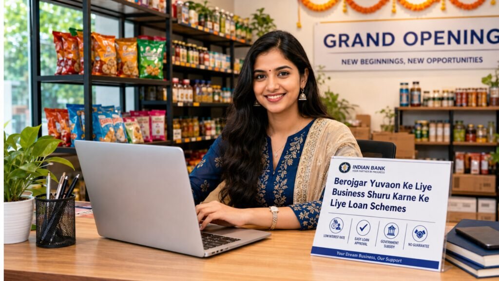 Beautiful Indian woman explaining loan schemes for unemployed youth to start business